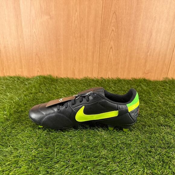 Nike Premier 3 Low FG Black Green Strike Cleats HM0265-008 Men’s 7.5 / Women\'s 9 main image 6
